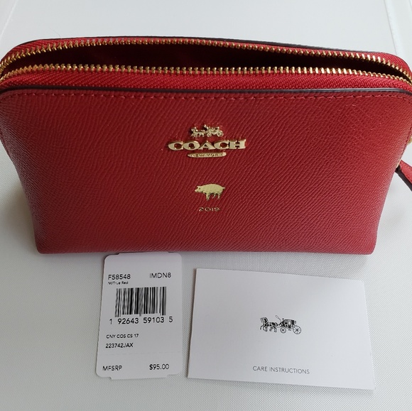 NWT Coach Lunar New Year Of the Pig Makeup Bag - Picture 2 of 8